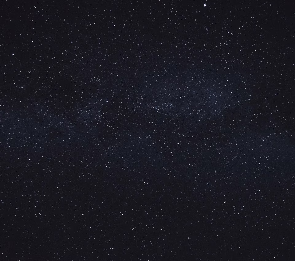 A dark field of stars